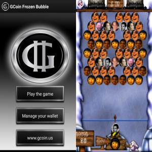 Gcoin bubbles game image